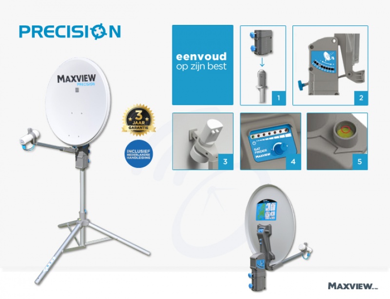 Maxview Precision 65cm schotelset LNB - WD-SAT - Uw webshop voor : Canaldigitaal ,satelliet, schotel, HDTV ,Camper ,Caravan