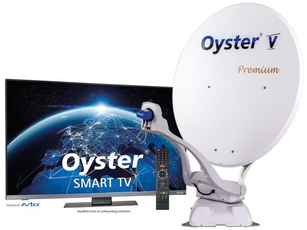 Oyster Vision V 85cm SKEW PREMIUM zelfzoekend met 61cm SMART TV