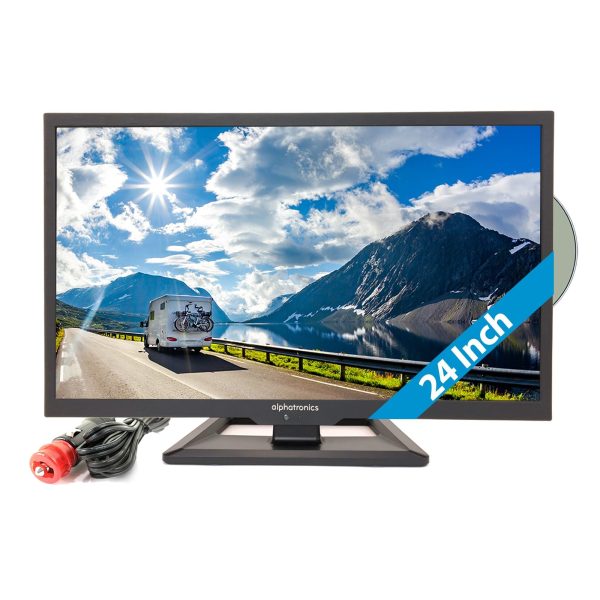 Alphatronics SL-24 DS 61cm LED TV 24 Inch met DVB-S/S2, DVB-T/T2 Tuner en DVD