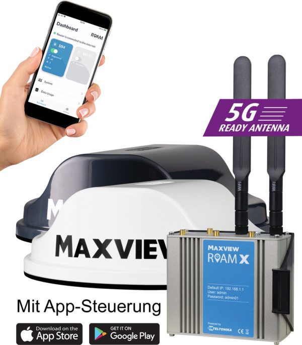 Maxview Roam X LTE/Wifi-antenne + 4G/5G wit